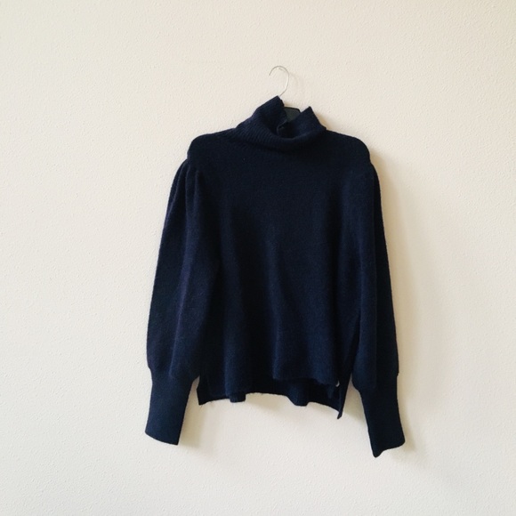 FRAME Denim Swingy Turtleneck Sweater - Picture 3 of 6